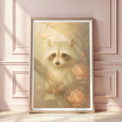 Poster Tvättbjörn - Skogsdjur Art Print - Tryckt Poster i olika storlekar - PR88-15