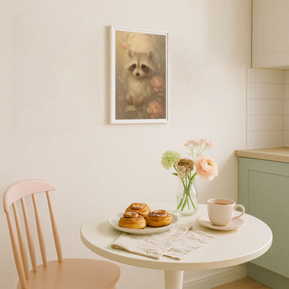 Poster Tvättbjörn - Skogsdjur Art Print - Tryckt Poster i olika storlekar - PR88-15