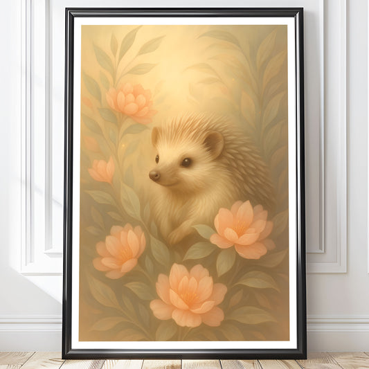 Poster Igelkott - Skogsdjur Art Print - Tryckt Poster i olika storlekar - PR88-17