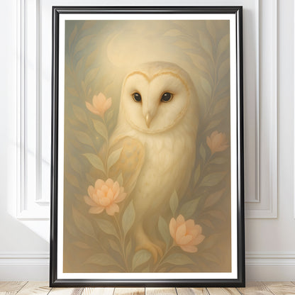 Poster Uggla - Skogsdjur Art Print - Tryckt Poster i olika storlekar - PR88-18