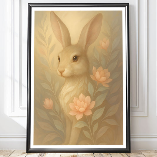 Poster Hare - Skogsdjur Art Print - Tryckt Poster i olika storlekar - PR88-19