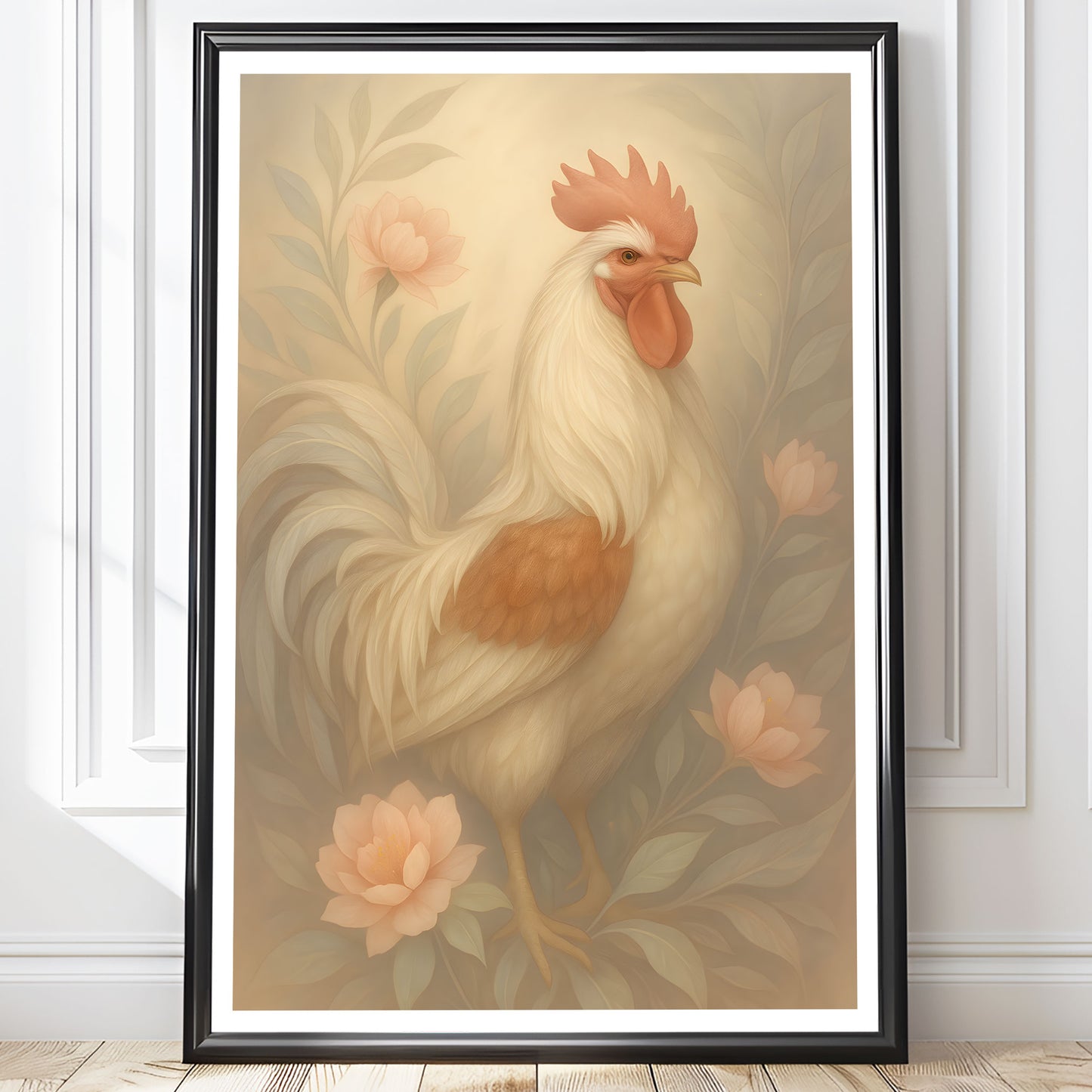 Poster Tupp - Bondgårdsdjur Art Print - Tryckt Poster i olika storlekar - PR88-1