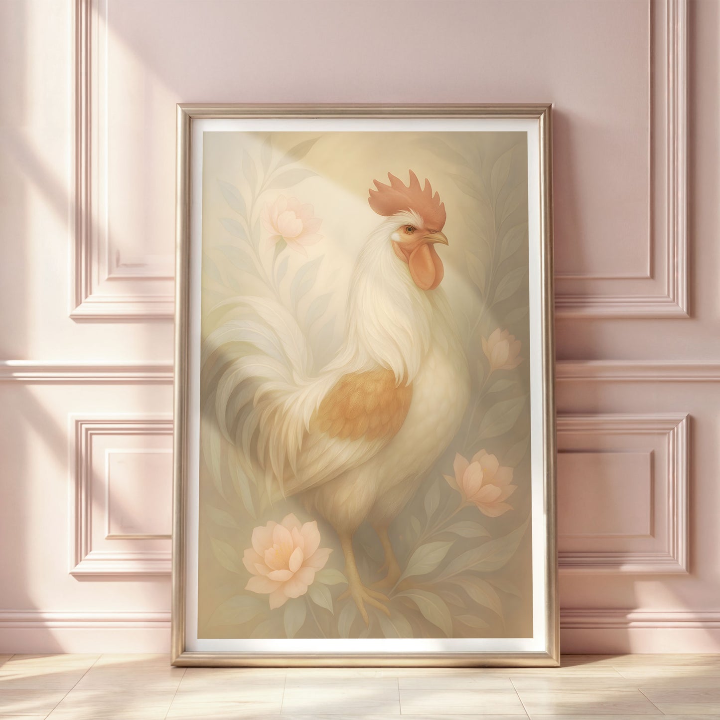 Poster Tupp - Bondgårdsdjur Art Print - Tryckt Poster i olika storlekar - PR88-1