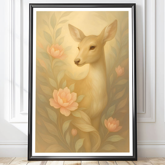 Poster Rådjur - Skogsdjur Art Print - Tryckt Poster i olika storlekar - PR88-20