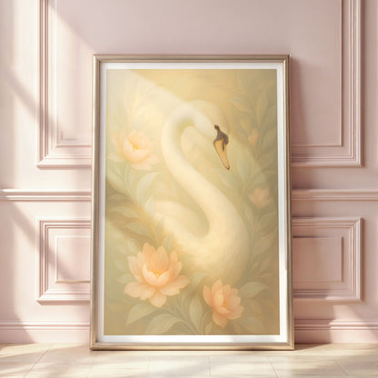 Poster Svan - Skogsdjur Art Print - Tryckt Poster i olika storlekar - PR88-21