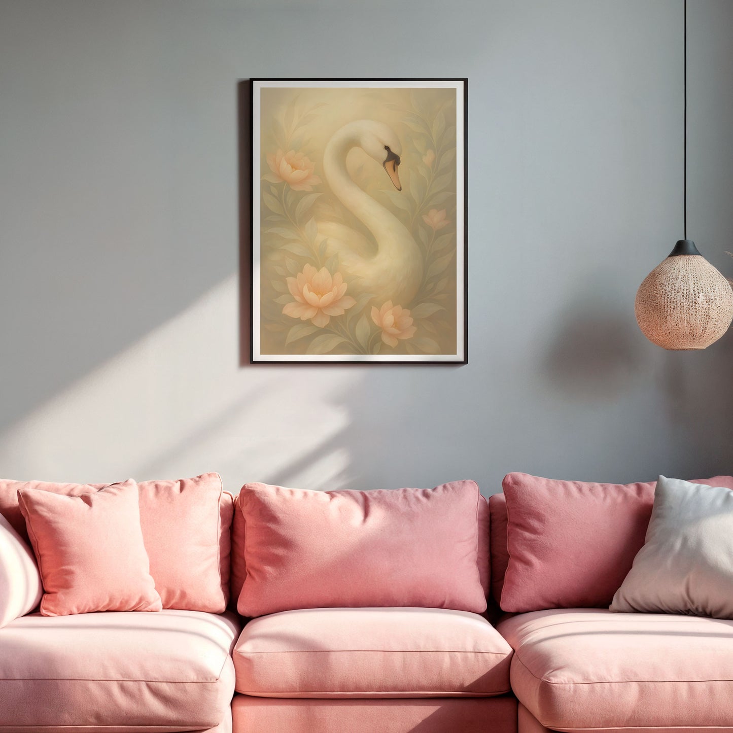 Poster Svan - Skogsdjur Art Print - Tryckt Poster i olika storlekar - PR88-21