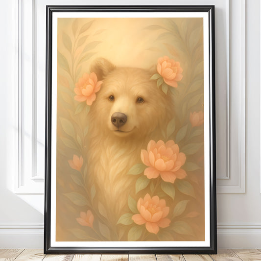 Poster Björn - Skogsdjur Art Print - Tryckt Poster i olika storlekar - PR88-23