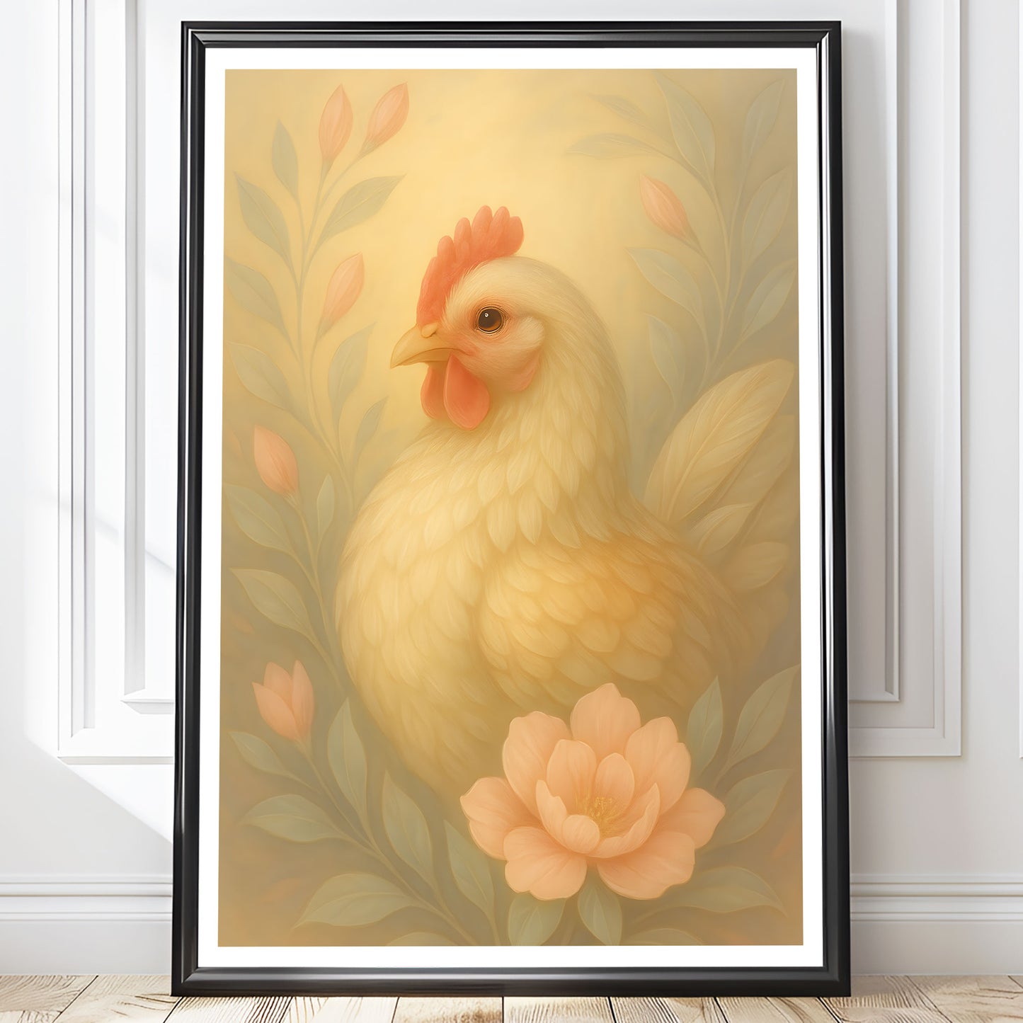 Poster Höna - Bondgårdsdjur Art Print - Tryckt Poster i olika storlekar - PR88-3