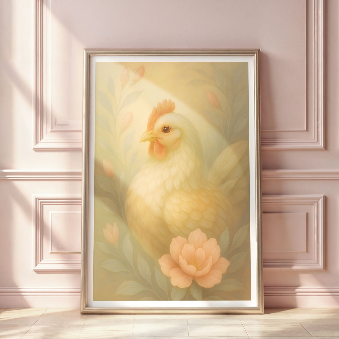 Poster Höna - Bondgårdsdjur Art Print - Tryckt Poster i olika storlekar - PR88-3