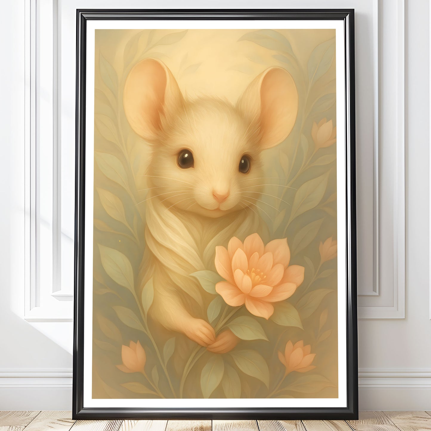 Poster Mus - Skogsdjur Art Print - Tryckt Poster i olika storlekar - PR88-5