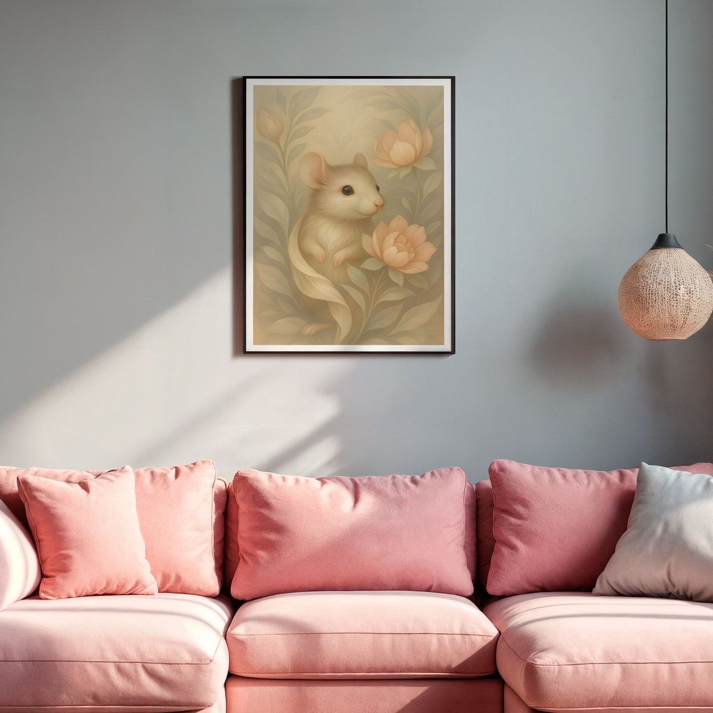 Poster Mus - Skogsdjur Art Print - Tryckt Poster i olika storlekar - PR88-6