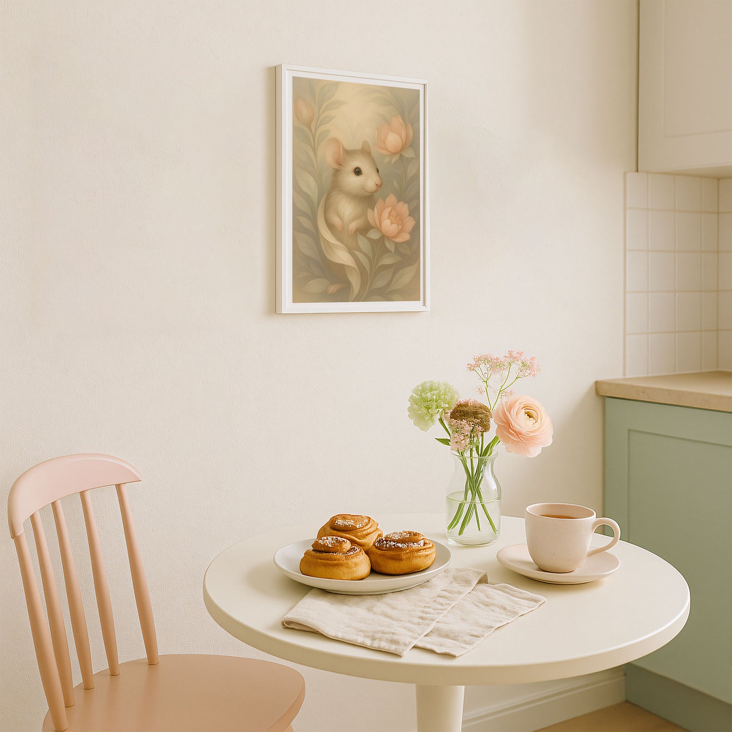 Poster Mus - Skogsdjur Art Print - Tryckt Poster i olika storlekar - PR88-6