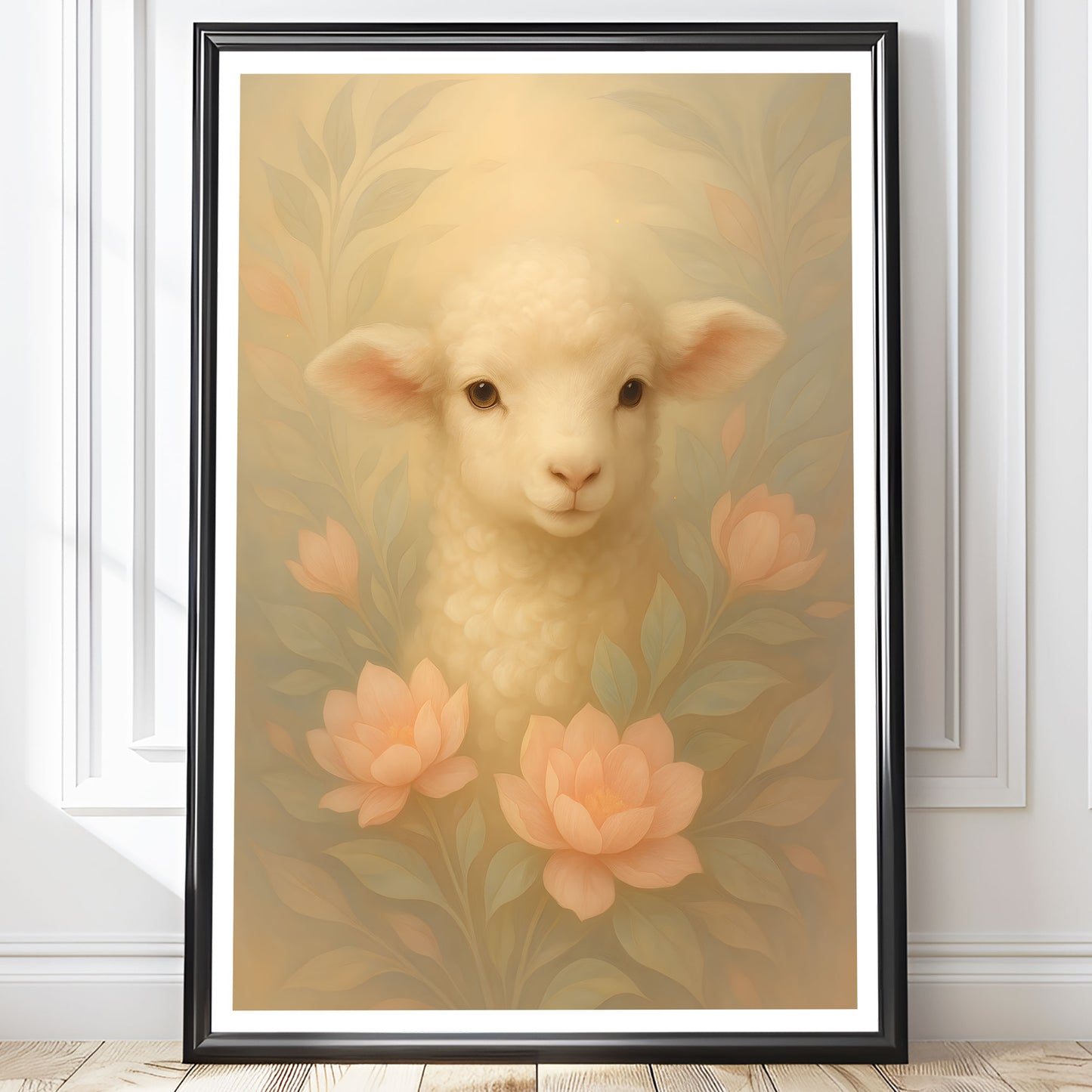 Poster Lamm - Bondgårdsdjur Art Print - Tryckt Poster i olika storlekar - PR88-7
