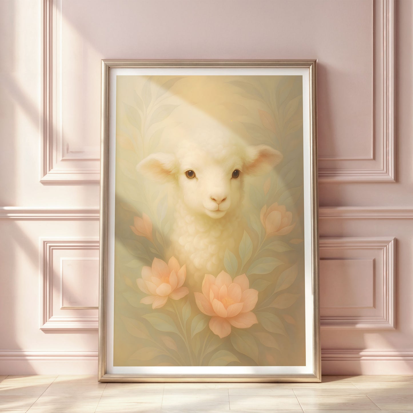 Poster Lamm - Bondgårdsdjur Art Print - Tryckt Poster i olika storlekar - PR88-7