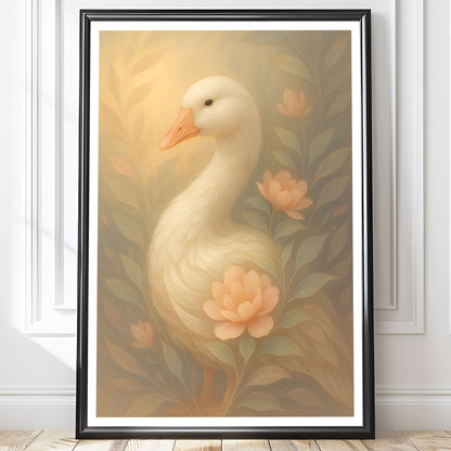 Poster Anka - Bondgårdsdjur Art Print - Tryckt Poster i olika storlekar - PR88-8