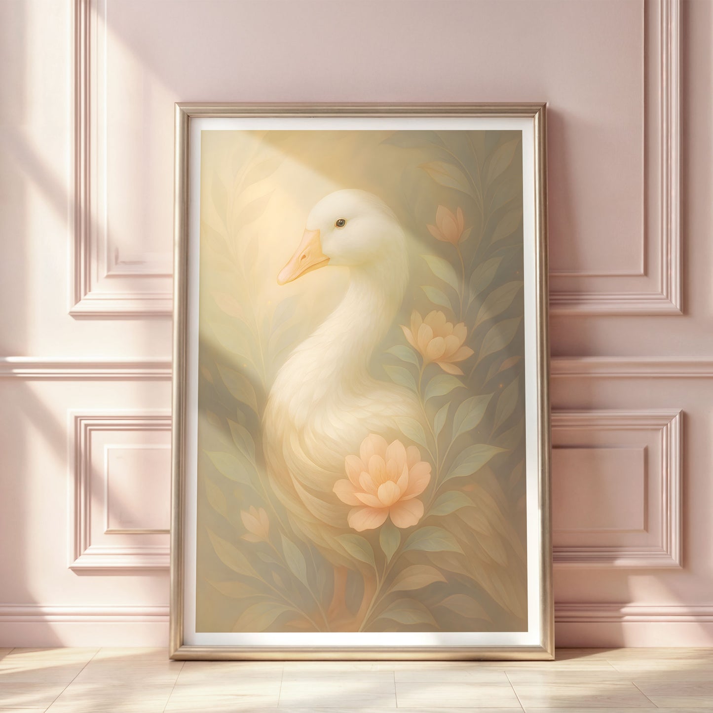 Poster Anka - Bondgårdsdjur Art Print - Tryckt Poster i olika storlekar - PR88-8