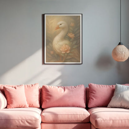 Poster Anka - Bondgårdsdjur Art Print - Tryckt Poster i olika storlekar - PR88-8