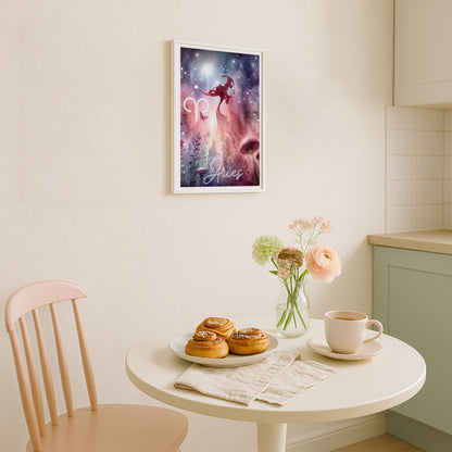 Poster Stjärntecken Väduren - Astrologi Art Print - Tryckt Poster i olika storlekar - PR89-10