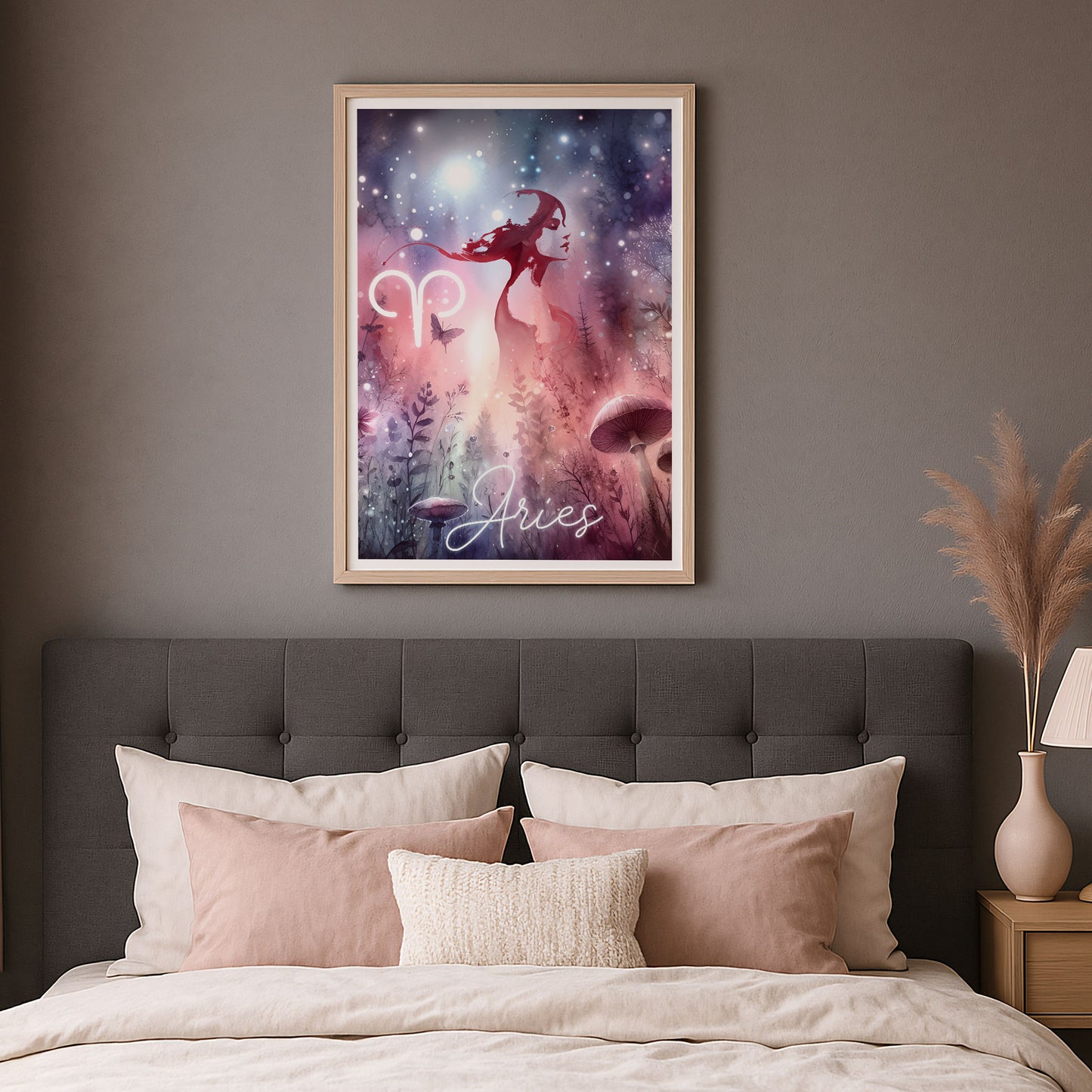 Poster Stjärntecken Väduren - Astrologi Art Print - Tryckt Poster i olika storlekar - PR89-10