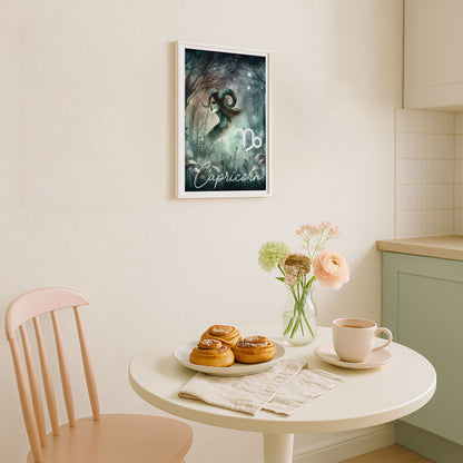 Poster Stjärntecken Stenbocken - Astrologi Art Print - Tryckt Poster i olika storlekar - PR89-12