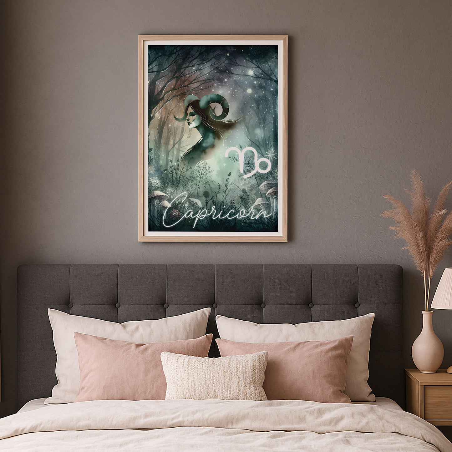 Poster Stjärntecken Stenbocken - Astrologi Art Print - Tryckt Poster i olika storlekar - PR89-12