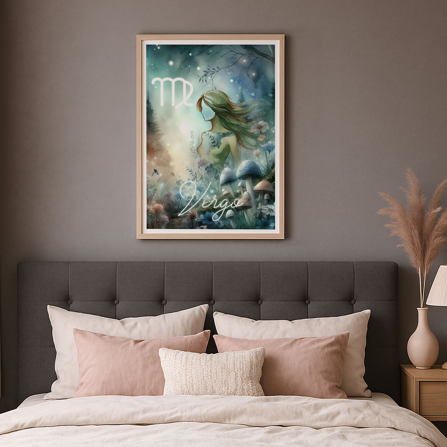 Poster Stjärntecken Jungfrun - Astrologi Art Print - Tryckt Poster i olika storlekar - PR89-1