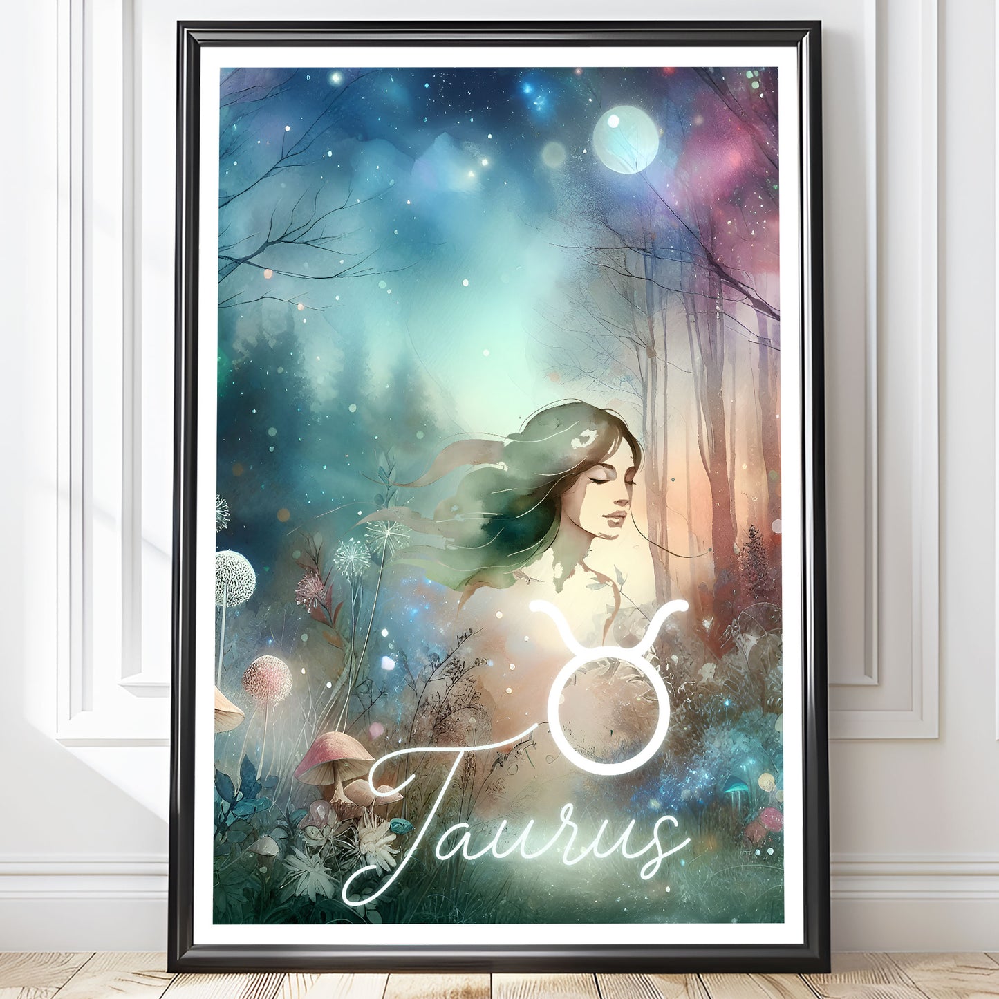 Poster Stjärntecken Oxen - Astrologi Art Print - Tryckt Poster i olika storlekar - PR89-2