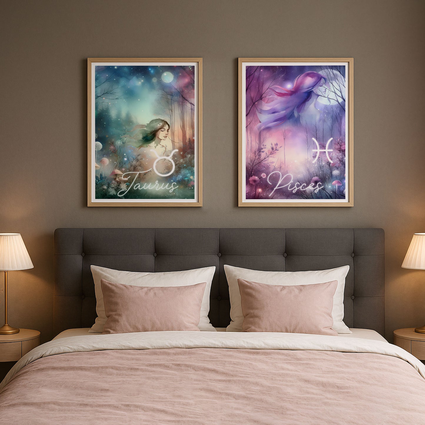 Poster Stjärntecken Oxen - Astrologi Art Print - Tryckt Poster i olika storlekar - PR89-2