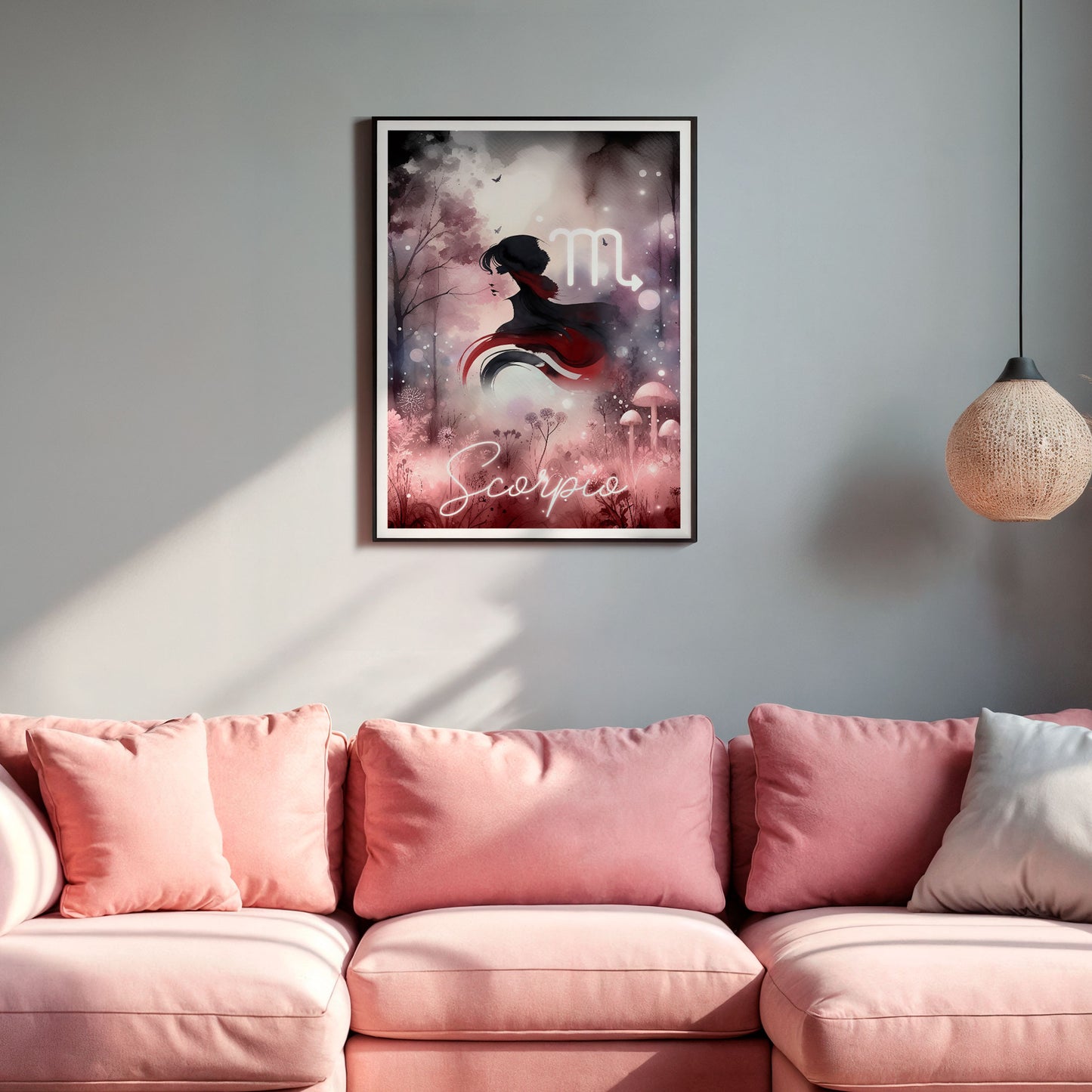 Poster Stjärntecken Skopionen - Astrologi Art Print - Tryckt Poster i olika storlekar - PR89-3