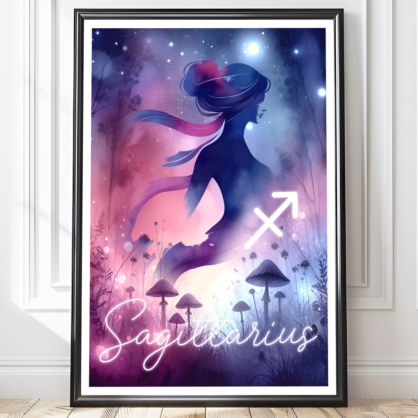 Poster Stjärntecken Skytten - Astrologi Art Print - Tryckt Poster i olika storlekar - PR89-4