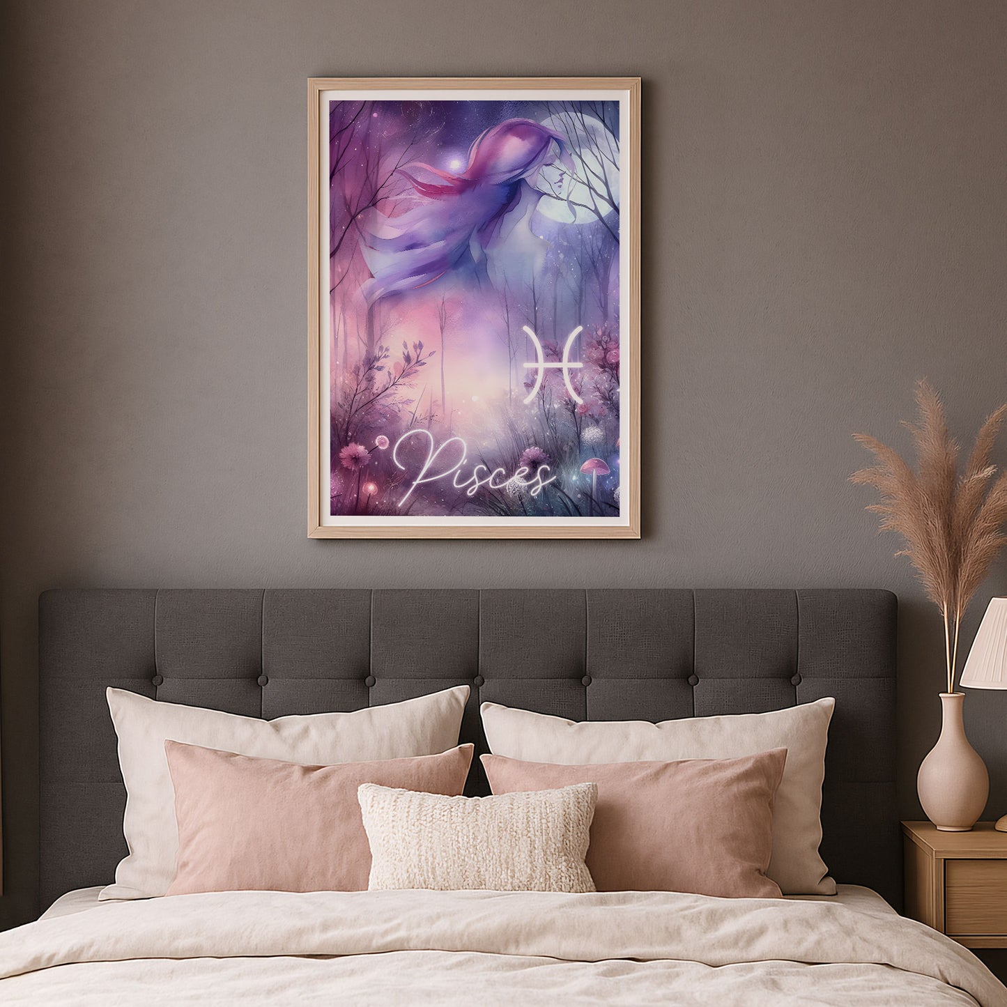 Poster Stjärntecken Fiskarna - Astrologi Art Print - Tryckt Poster i olika storlekar - PR89-5