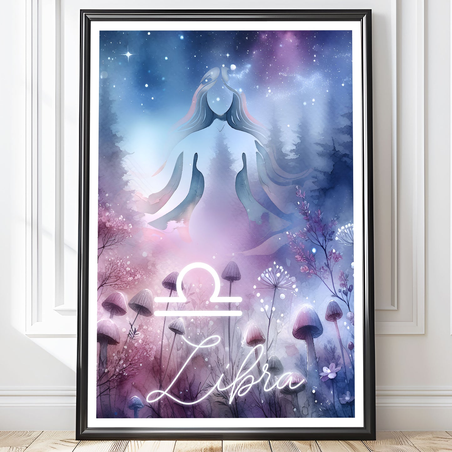 Poster Stjärntecken Vågen - Astrologi Art Print - Tryckt Poster i olika storlekar - PR89-6