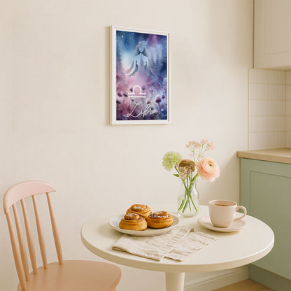 Poster Stjärntecken Vågen - Astrologi Art Print - Tryckt Poster i olika storlekar - PR89-6