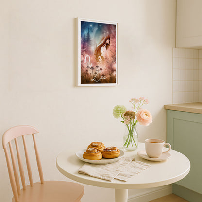 Poster Stjärntecken Lejonet - Astrologi Art Print - Tryckt Poster i olika storlekar - PR89-7