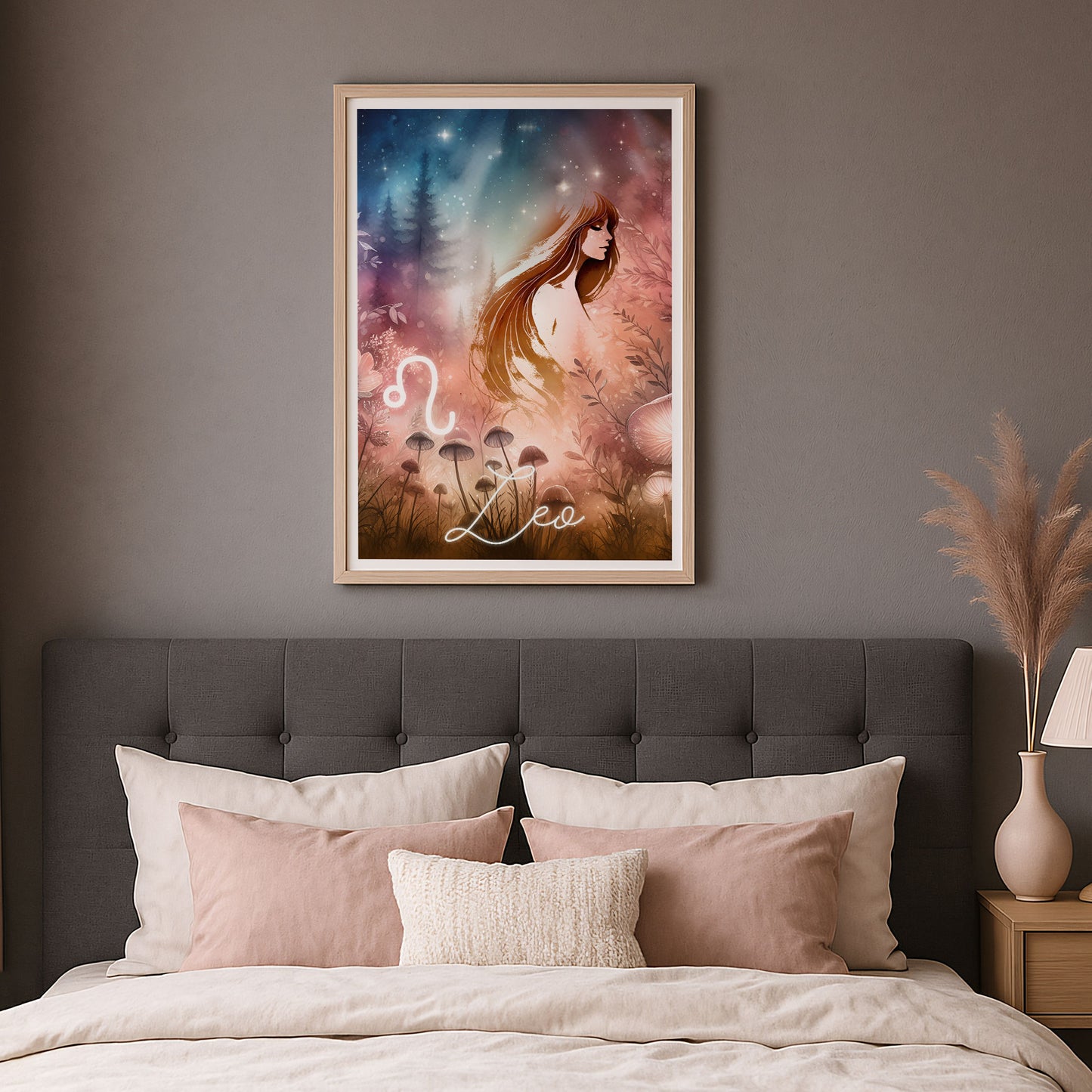 Poster Stjärntecken Lejonet - Astrologi Art Print - Tryckt Poster i olika storlekar - PR89-7