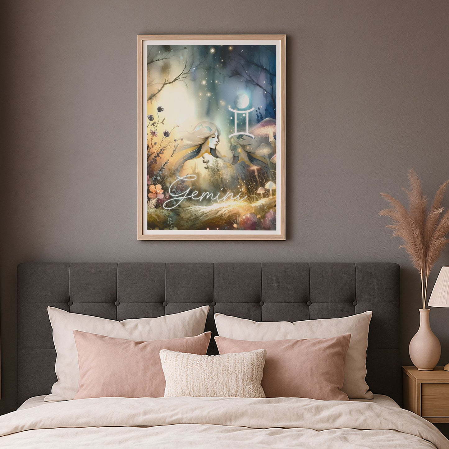 Poster Stjärntecken Tvillingarna - Astrologi Art Print - Tryckt Poster i olika storlekar - PR89-8