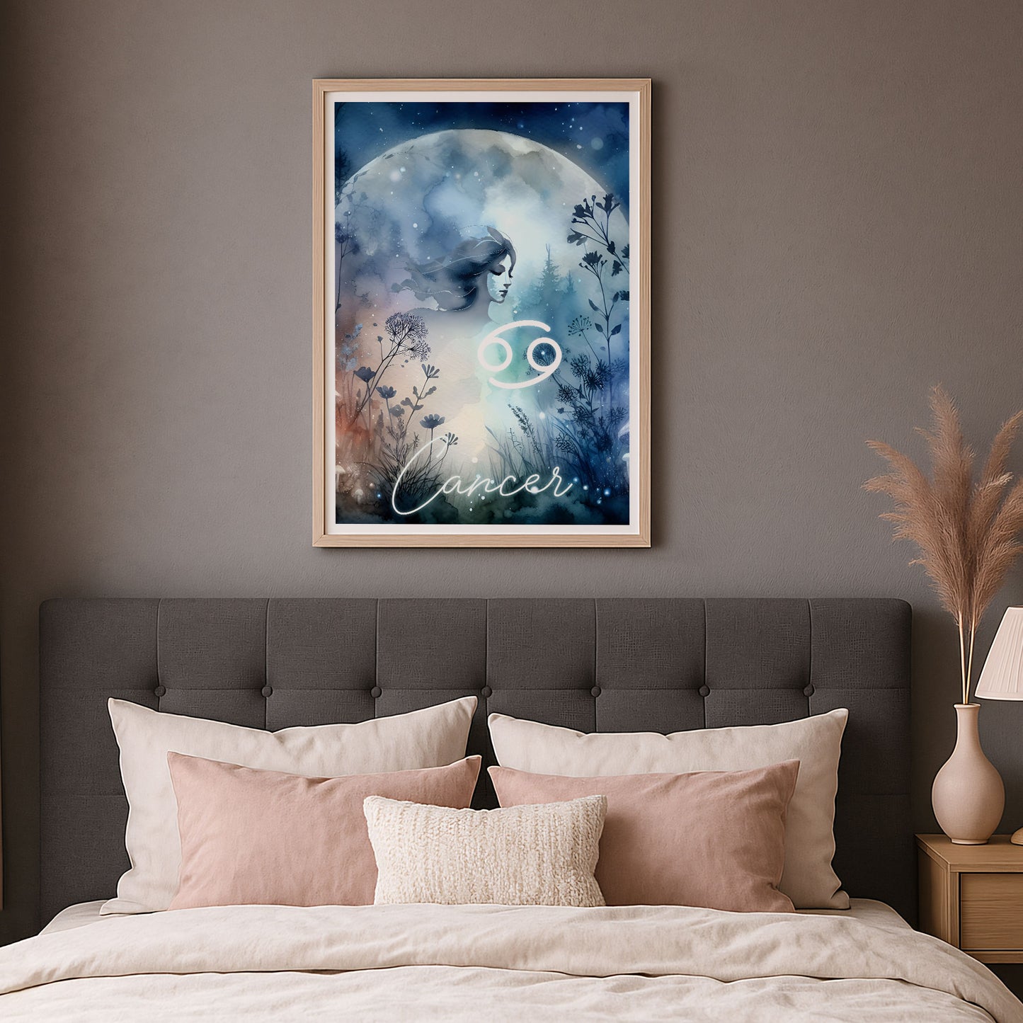 Poster Stjärntecken Kräftan - Astrologi Art Print - Tryckt Poster i olika storlekar - PR89-9