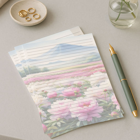 10-pack Brevpapper - Pioner & Berg - Tryckt A5 Papper - WP504