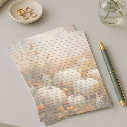 10-pack Brevpapper - Vita pumpor - Tryckt A5 Papper - WP517