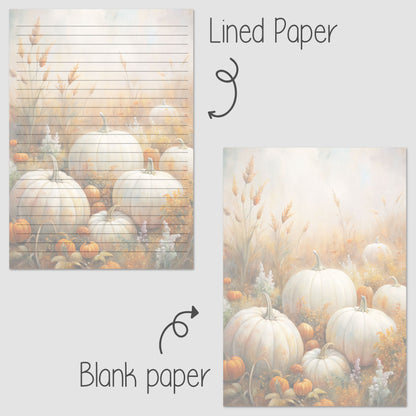 10-pack Brevpapper - Vita pumpor - Tryckt A5 Papper - WP517