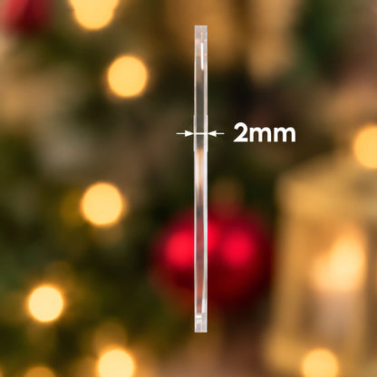 Julgransdekoration God Jul – Akrylhänge med vit text